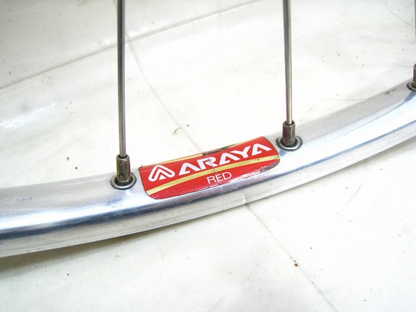 ピストホイールセット RED/GOLD DURA-ACEハブ NJS