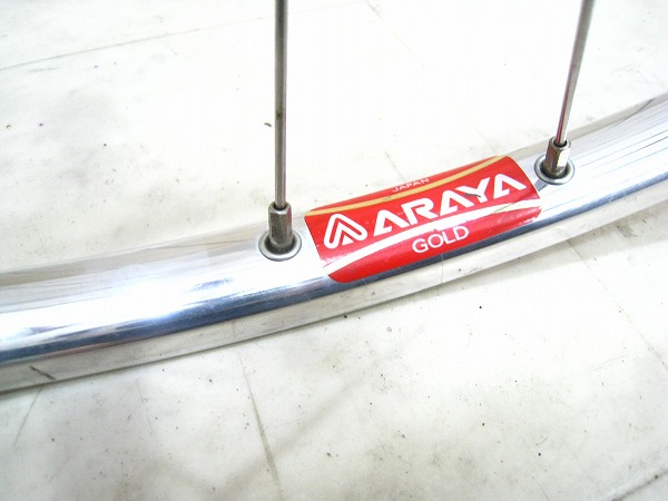 ピストホイールセット RED/GOLD DURA-ACEハブ NJS