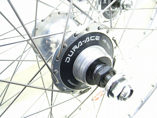 ピストホイールセット RED/GOLD DURA-ACEハブ NJS