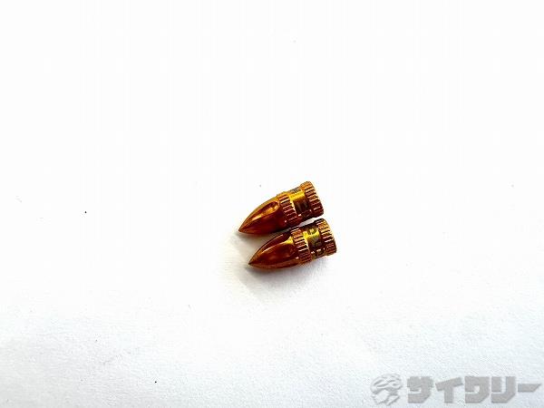 バルブキャップ 仏式 ゴールド