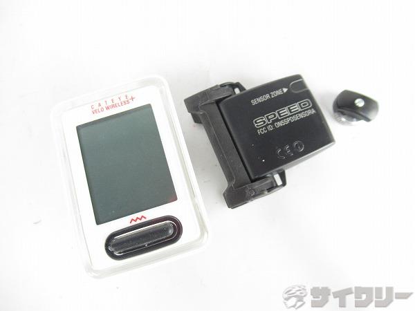サイクルコンピューター　CC-VT210W　ホワイト　ワイヤレス