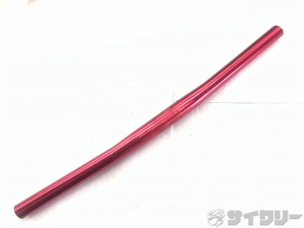 フラットバーハンドル レッド 25.4/480mm ※カットあり