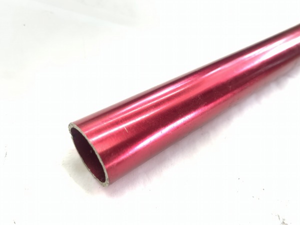 フラットバーハンドル レッド 25.4/480mm ※カットあり