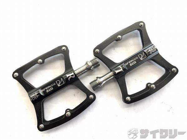 フラットペダル チタン製シャフト