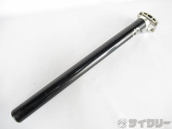 シートポスト　ブラック/シルバー　27.2mm/350mm