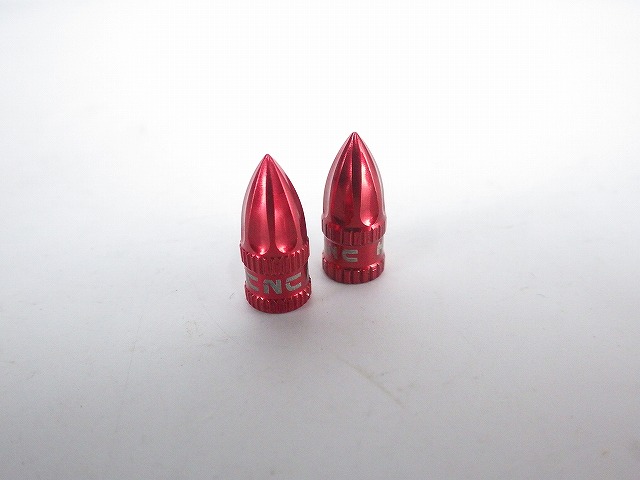 アルミバルブキャップ 仏式 レッド