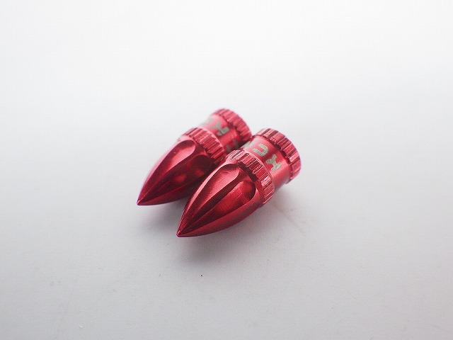 アルミバルブキャップ 仏式 レッド