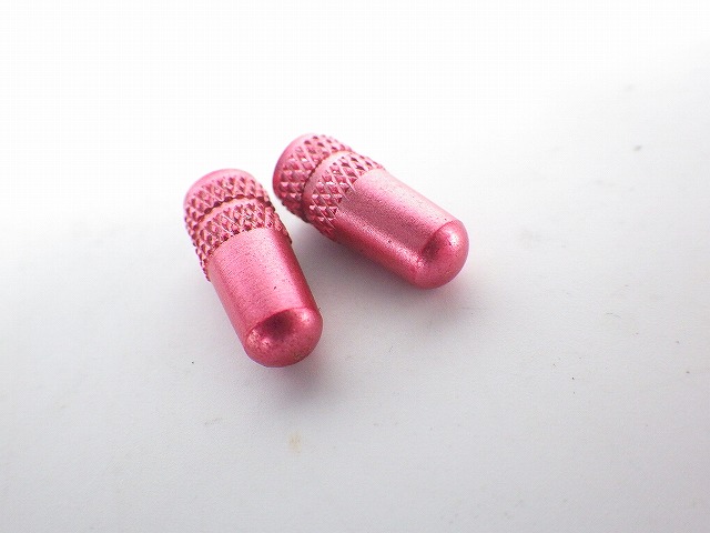 アルミバルブキャップ 仏式 ピンク