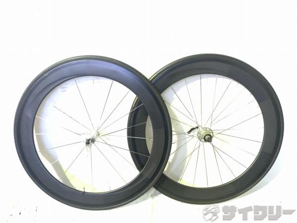 チューブラーカーボンホイールセット 650c シマノフリー8-10s
