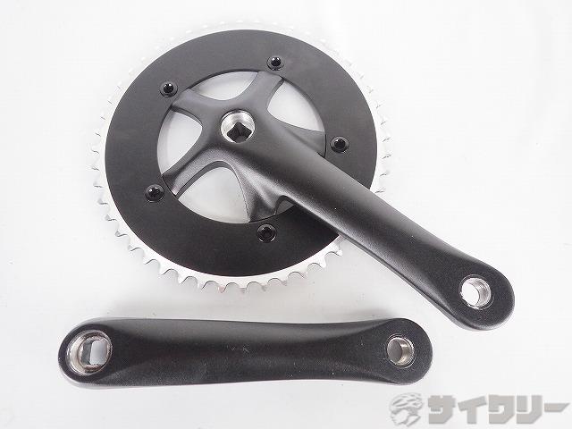 シングルクランク　SOLID-F/CHARIOT　ブラック　165mm　48T（厚歯）