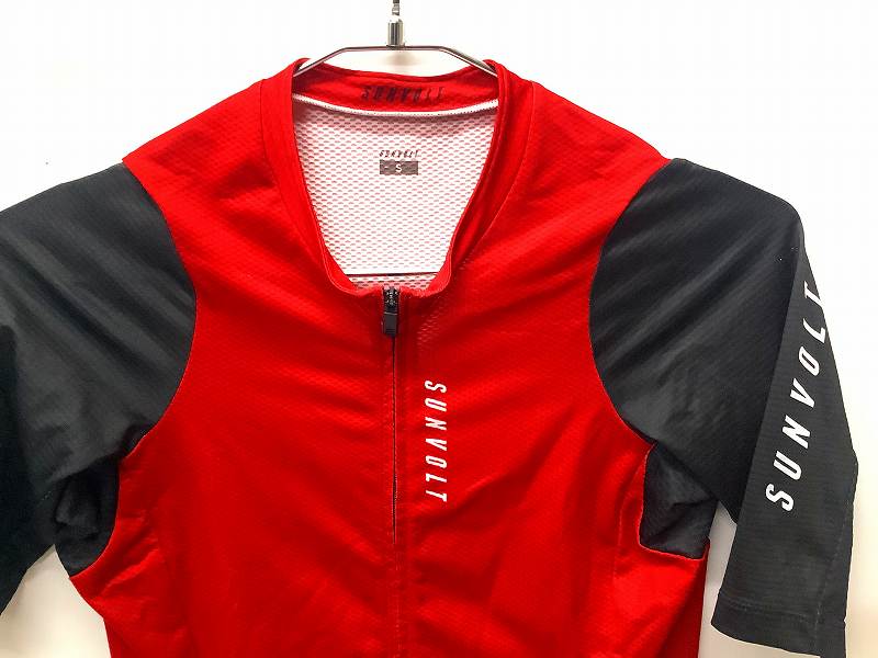 半袖ジャージ S　RED/BLK