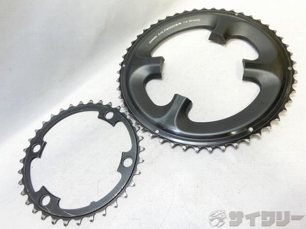 チェーンリング ULTEGRA 6800グレード 50-34ｔ 摩耗大
