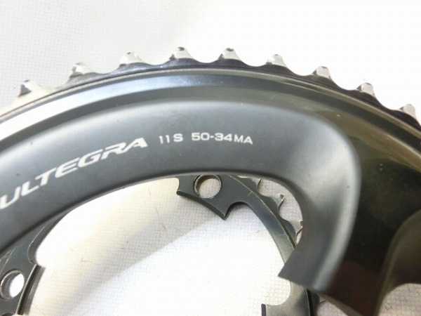 チェーンリング ULTEGRA 6800グレード 50-34ｔ 摩耗大