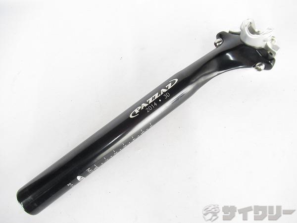 シートポスト　ブラック/シルバー　27.2mm/250mm