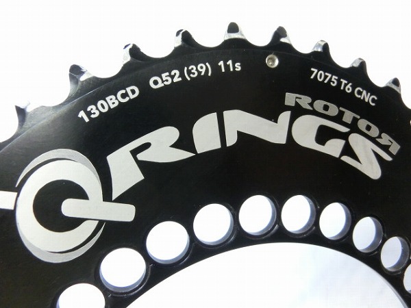楕円チェーンリング Qrings AERO 52t/PCD130mm/5穴