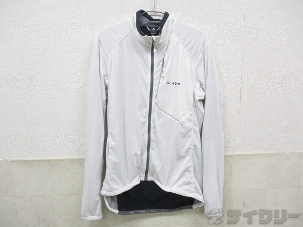長袖フルジップジャケット XL ホワイト