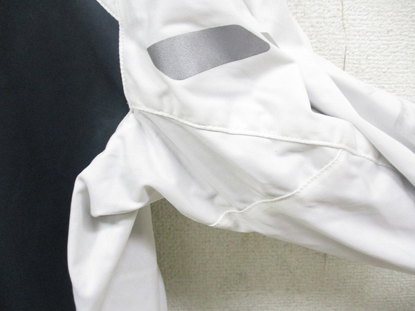 長袖フルジップジャケット XL ホワイト