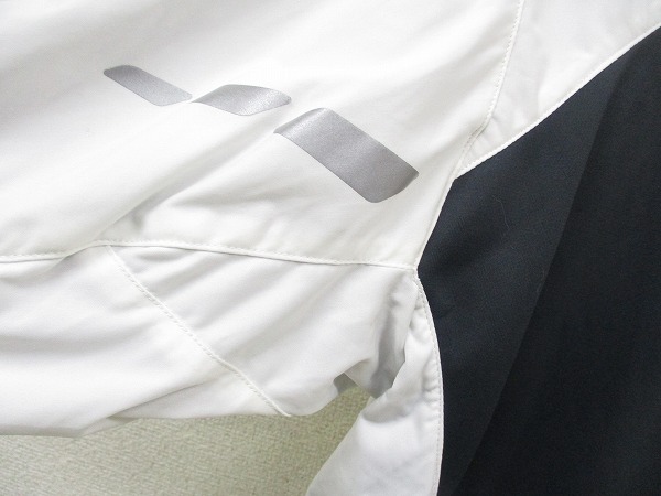 長袖フルジップジャケット XL ホワイト