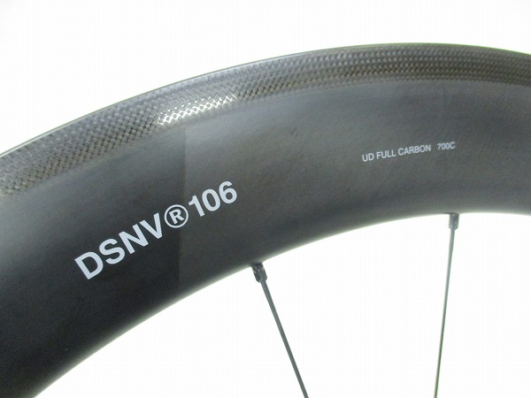 カーボンフロントホイール DSNV 106 60mm 700c ※注意有