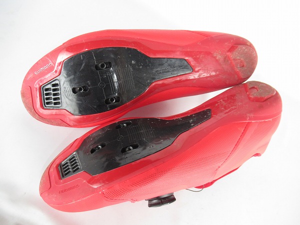 ビンディングシューズ　RC3　SH-RC300M R01 E　レッド　26.5cm対応　3つ穴