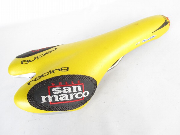 サドル　ERA RACING　イエロー　チタンレール