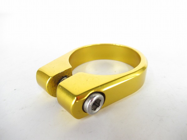 シートクランプ　ボルトタイプ　ゴールド　実測内径：34.9mm