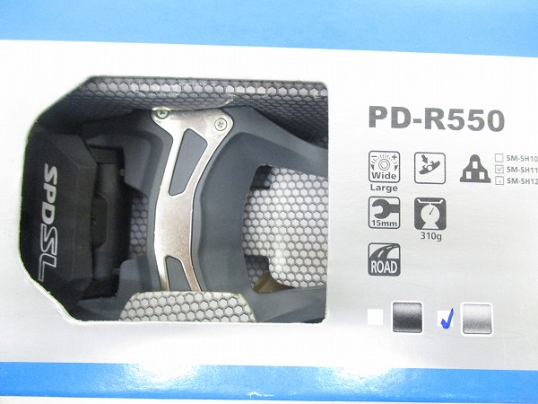 ビンディングペダル PD-R550 SPD-SL グレー