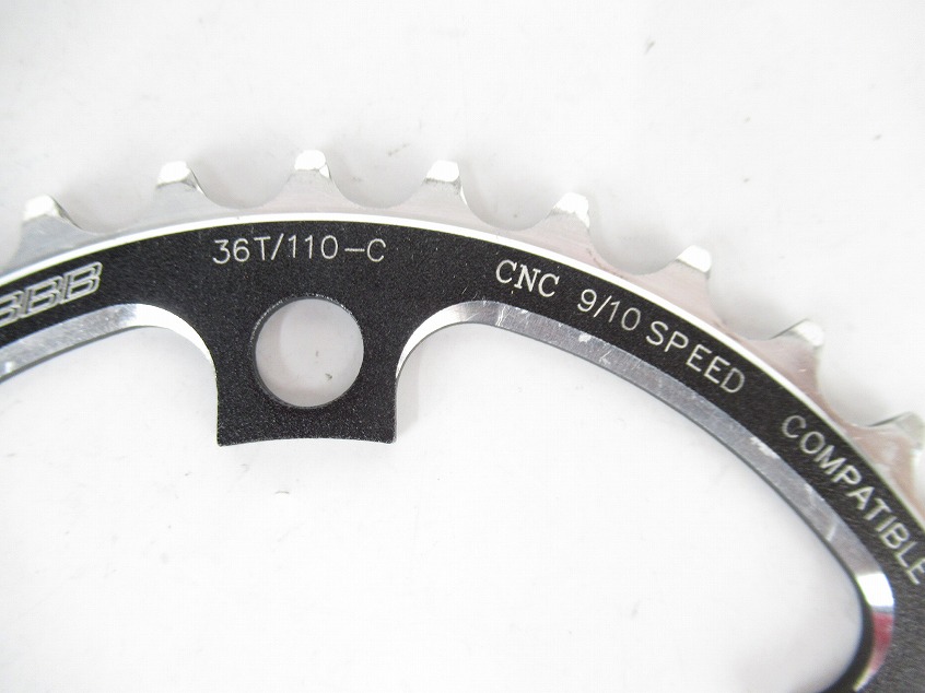 インナーチェーンリング　36T　9/10s対応　PCD：110mm（5穴）