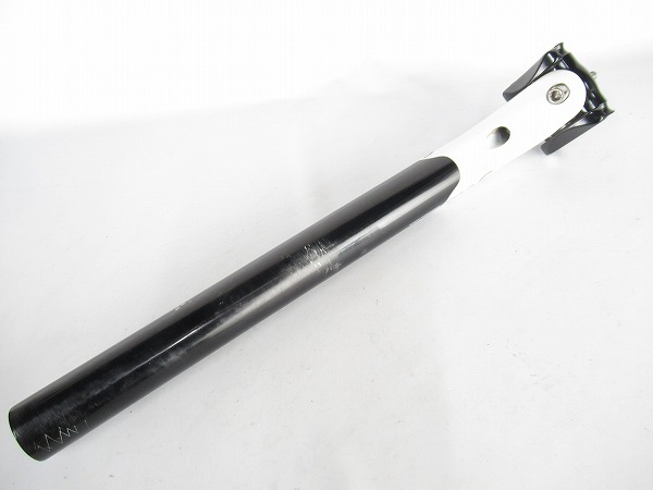 シートポスト　RS01　ブラック/ホワイト　31.6mm/350mm
