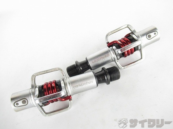 ビンディングペダル　EGGBEATER 1　シルバー/レッド　専用クリート（欠品）