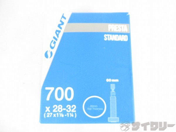 チューブ　700×28-32c（27×1-1/8～1-1/4）　仏式（60mm）